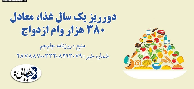 دورریز یک سال غذا، معادل 380 هزار وام ازدواج